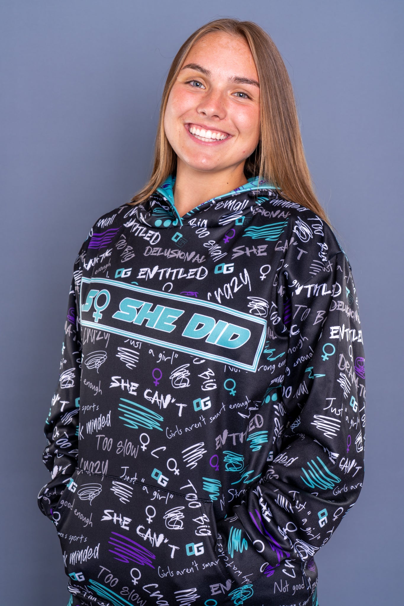 "...So She Did" Sublimated Hoodie