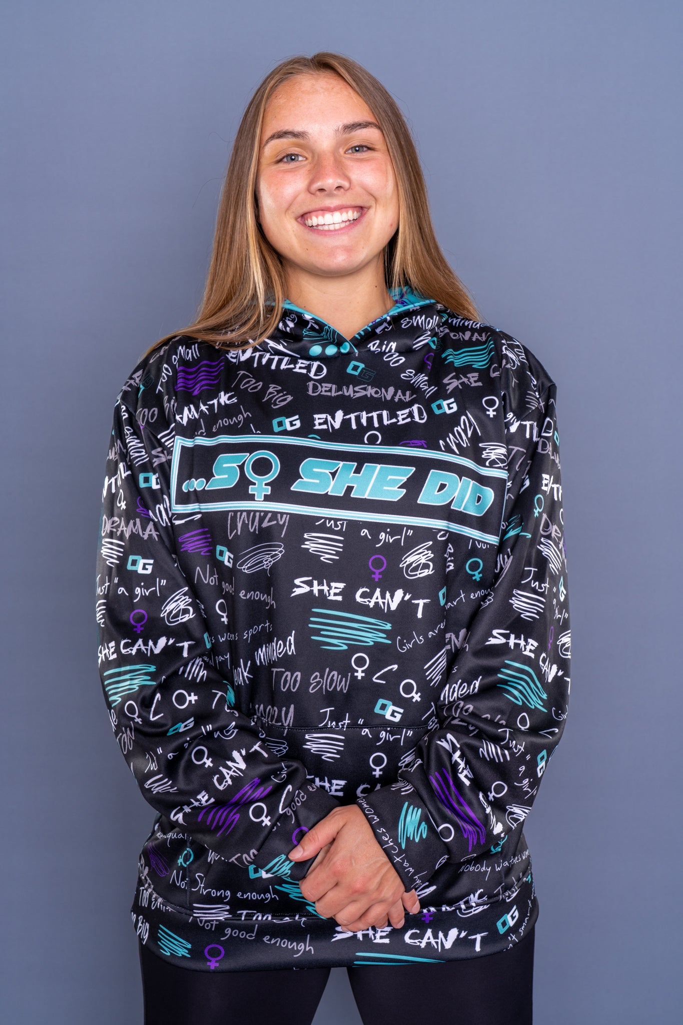 "...So She Did" Sublimated Hoodie
