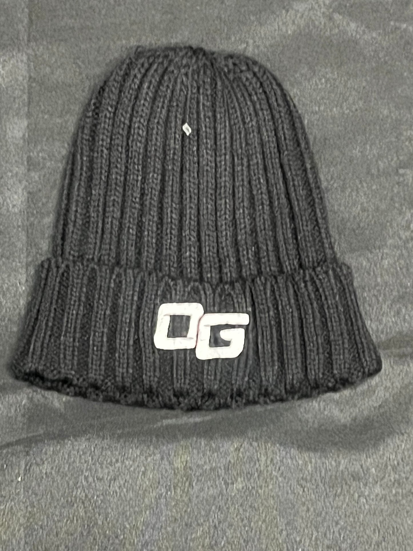 Black & White Knitted "OG" Beanie